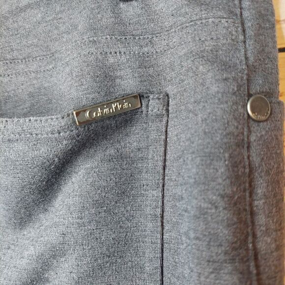 Womans Calvin Klein sz 4 Gray Dress Pants - Picture 6 of 11